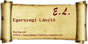 Egerszegi László névjegykártya